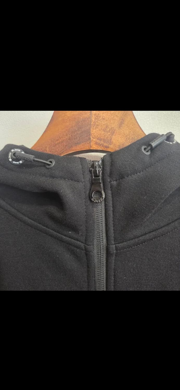 Jeep 지프 블랙 기모 후드집업 자켓 L(100) 상품이미지3