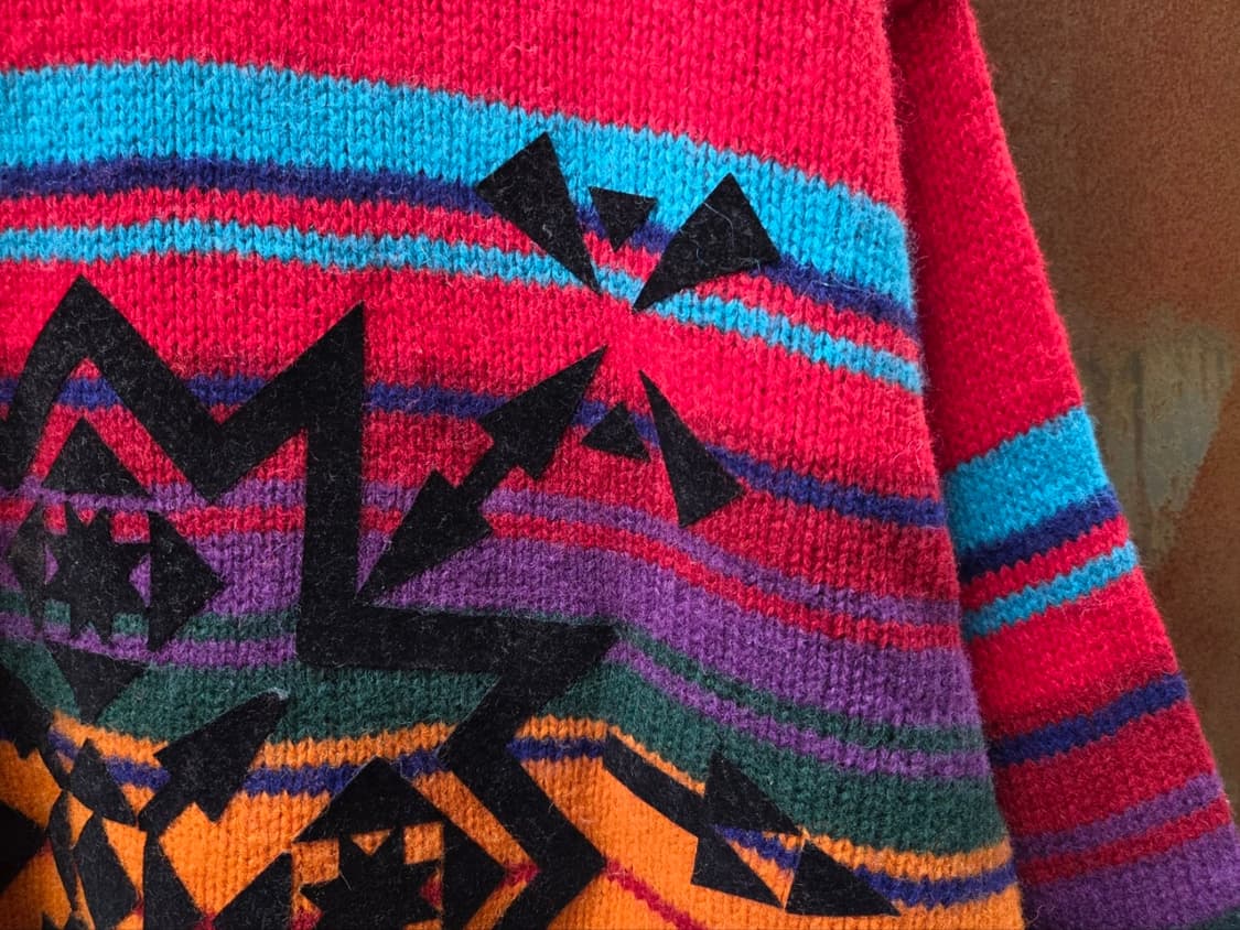 베네통 나바호패턴 램스울 니트 상품이미지5