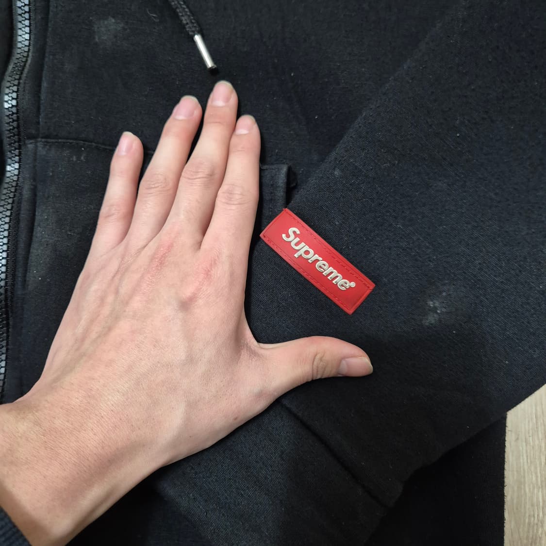 슈프림 박스 와펜로고 후드집업 상품이미지4