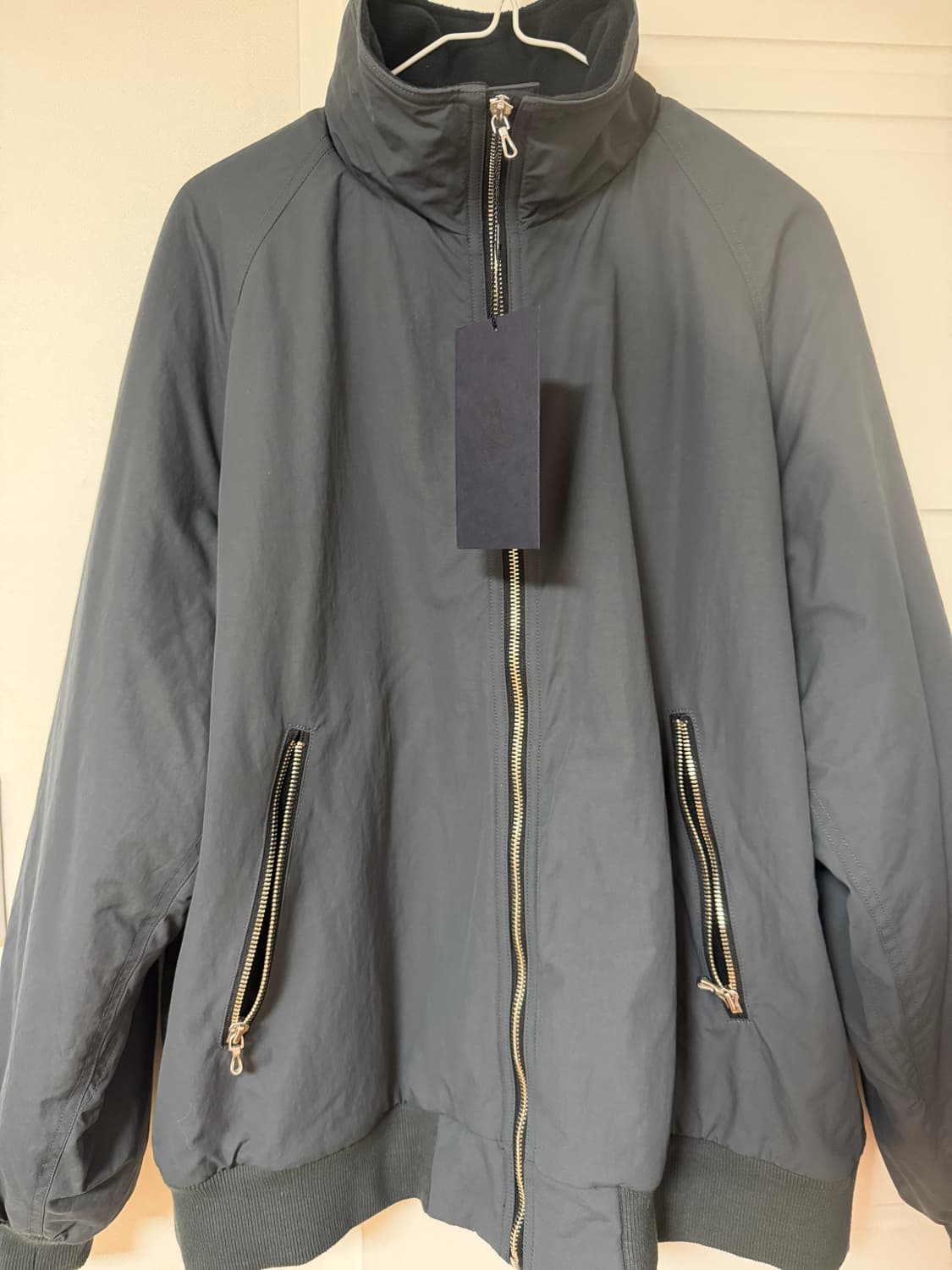 Uru tokyo 우루 도쿄 나일론 플리스 집업 블루종 상품이미지5