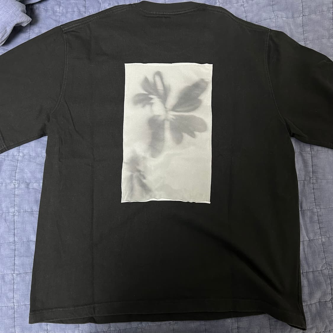 (L) 유스 프린팅 패널 반팔 티셔츠 블랙 상품이미지5