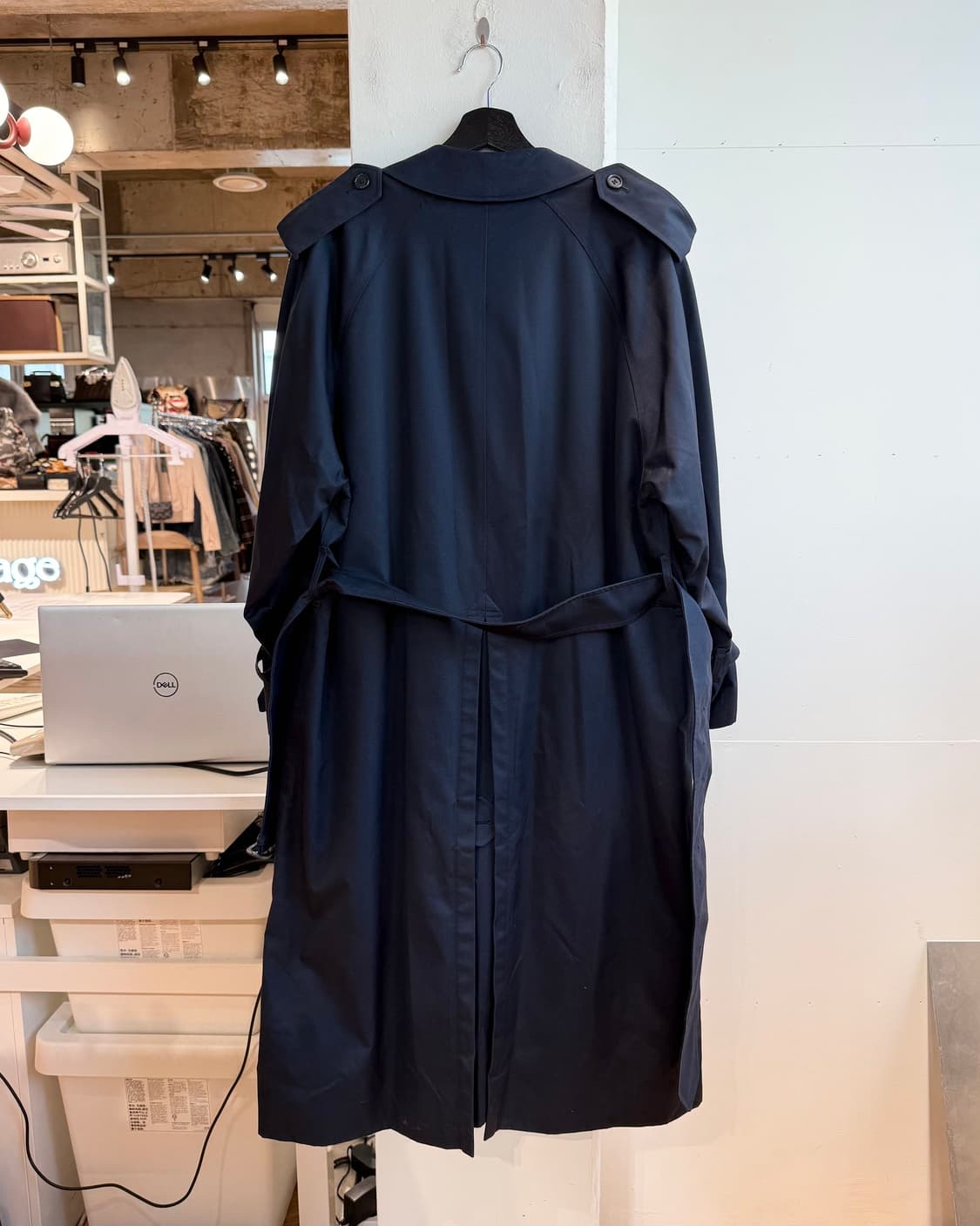 버버리 네이비 더블 트렌치코트  상품이미지7