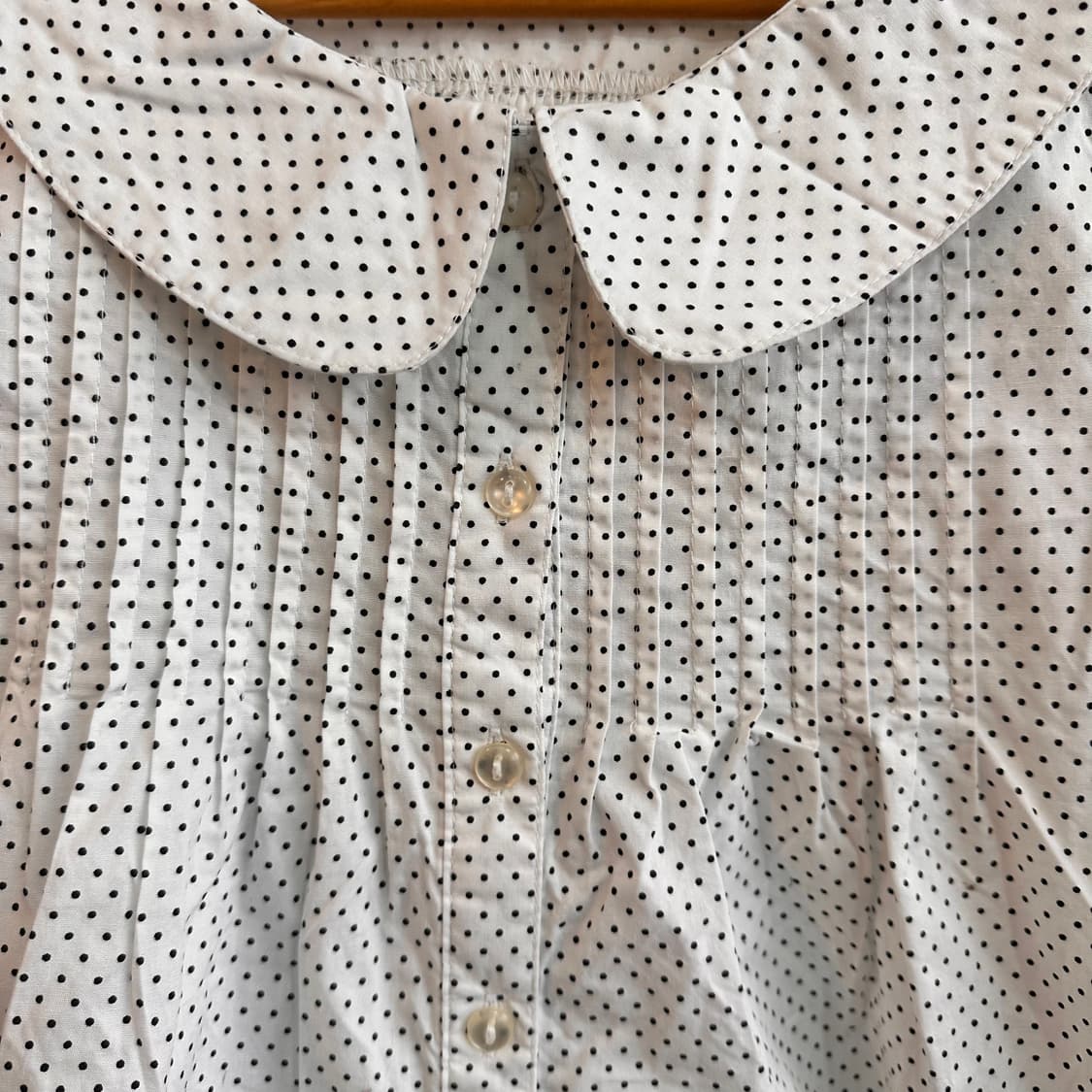 Sorridere 도트 반팔 블라우스 상품이미지3