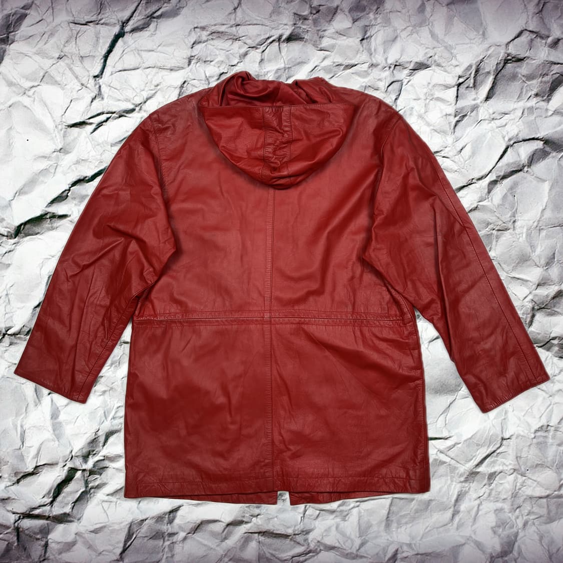 빈티지 후디 가죽 자켓 상품이미지5