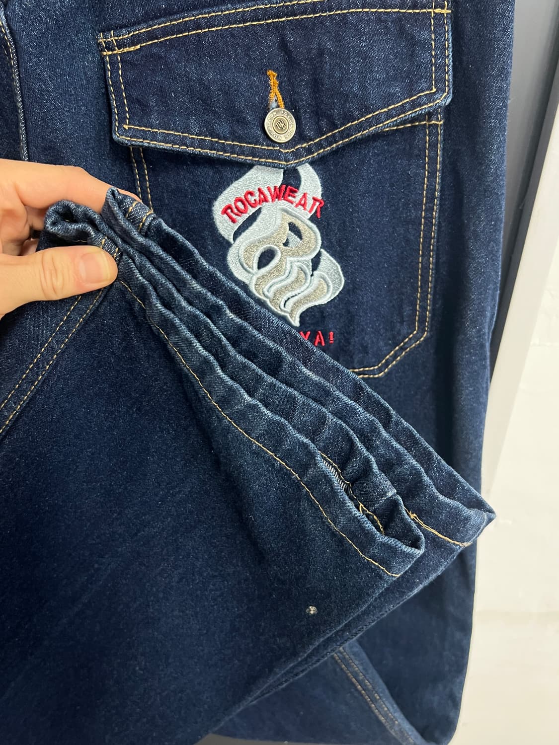 Rocawear 로카웨어 올드스쿨 힙합 인디고 데님 팬츠 상품이미지5