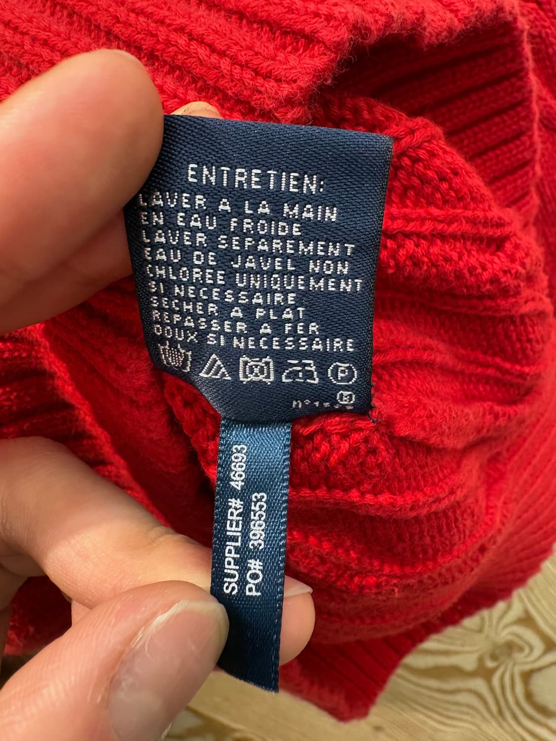 랄프로렌 스포츠 브이넥 케이블 니트 상품이미지10