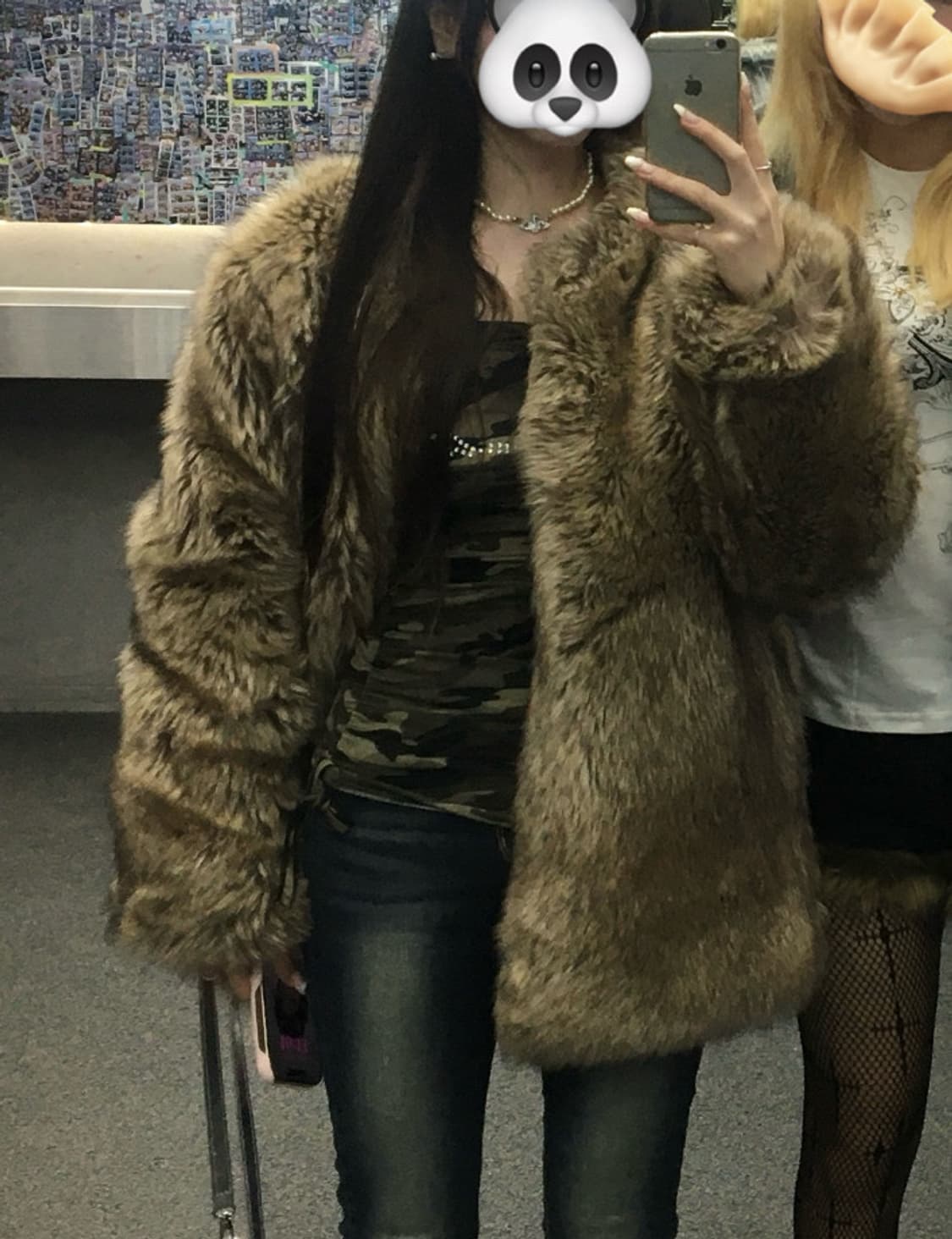 빈티지 퍼자켓 갸루 상품이미지1