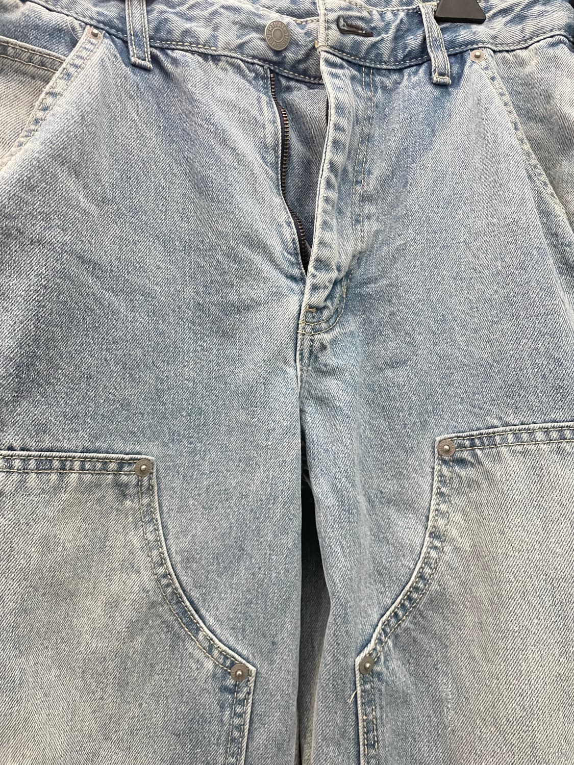 디스이즈네버댓 더블니 카펜터 연청 데님 blue S 상품이미지7