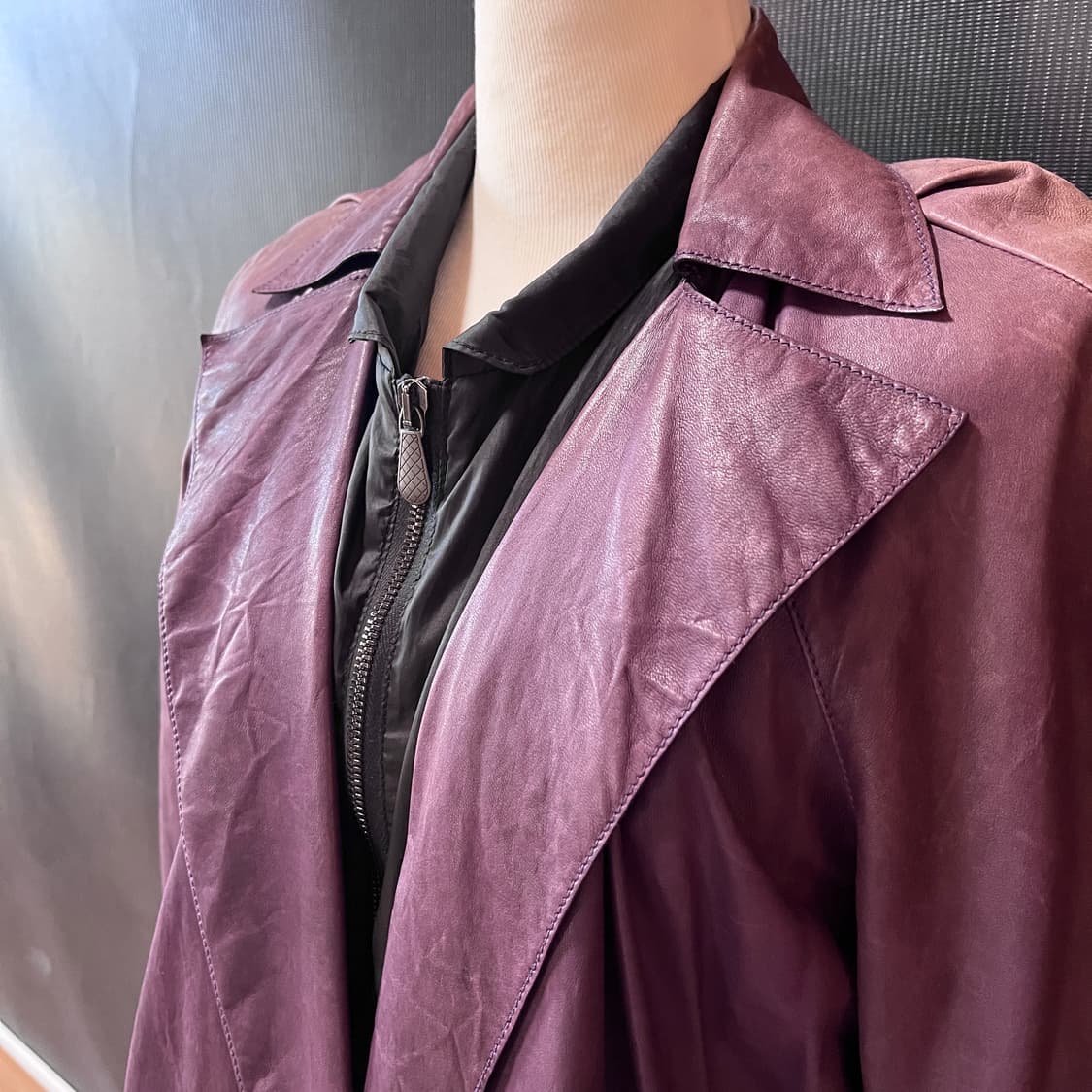 00s 보테가 베네타 레더 자켓 실크 라이닝 IT38 토마스 마이어 상품이미지2