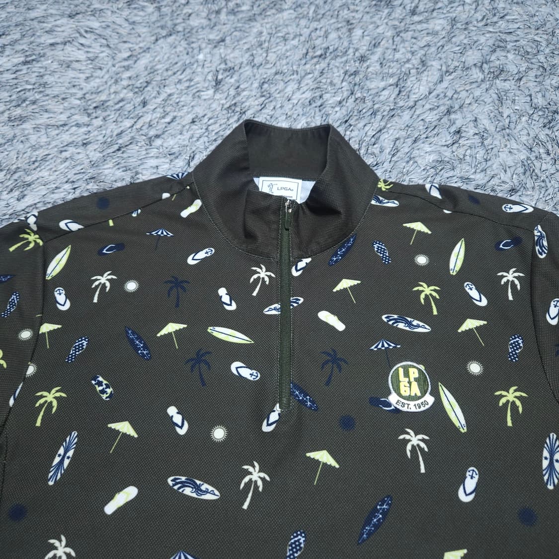 LPGA)100 남자 반집업 반팔카라티 / 왕눈이샵 상품이미지2