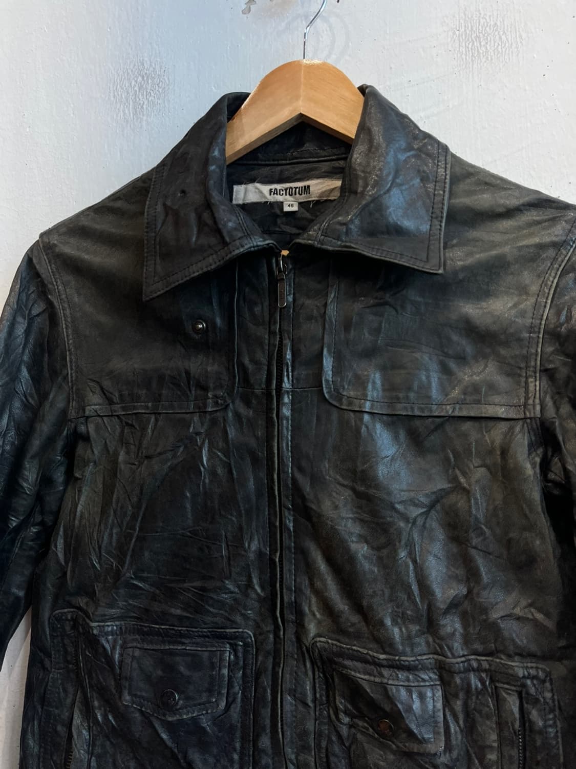 FACTOTUM 펙토텀 양가죽 레더 자켓 우먼즈 상품이미지3