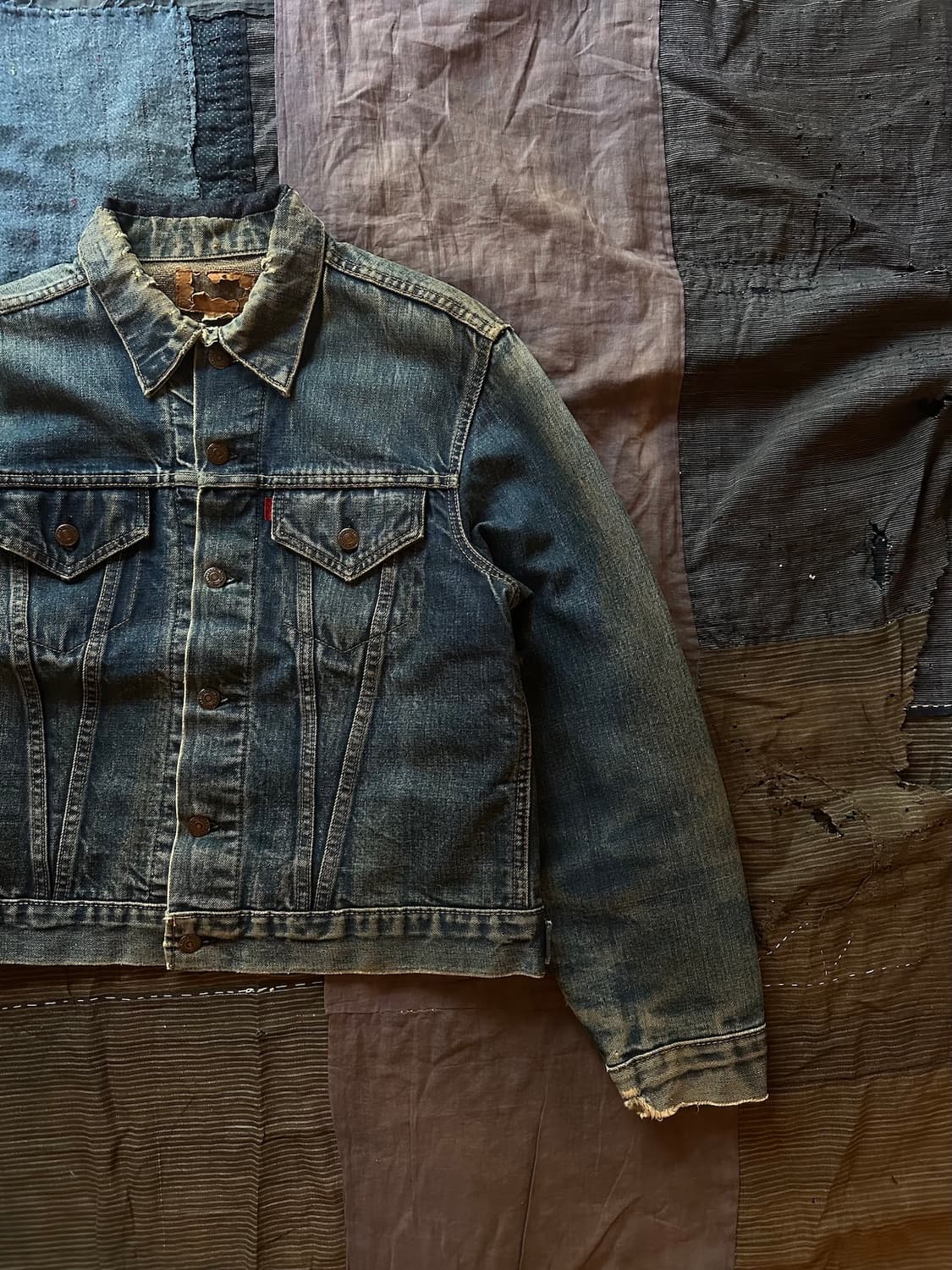 60s USA Levis 70505 Big E Denim Jacket 상품이미지2