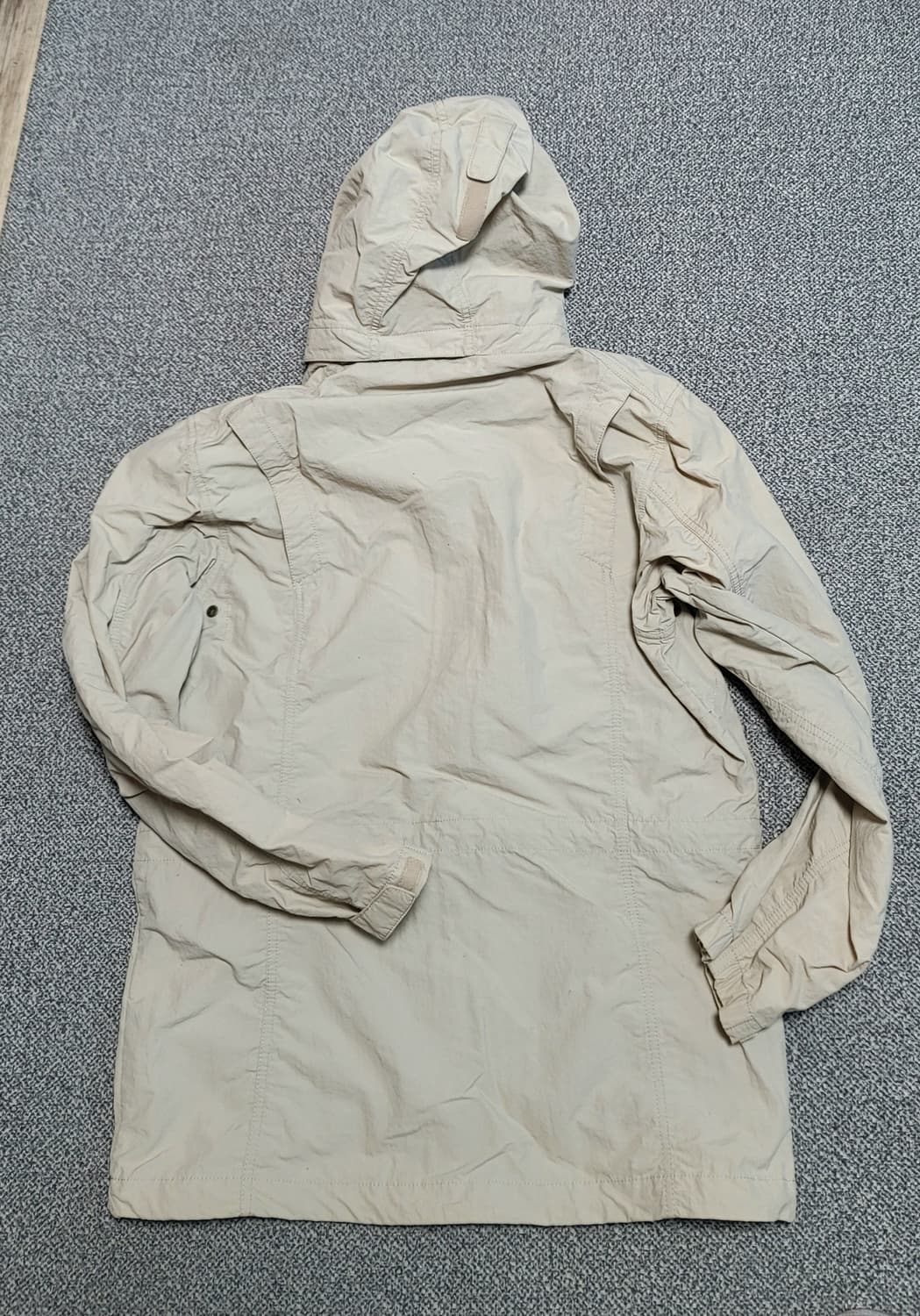 몽벨 후드 마운틴 자켓 M 라이트 베이지 L 상품이미지6