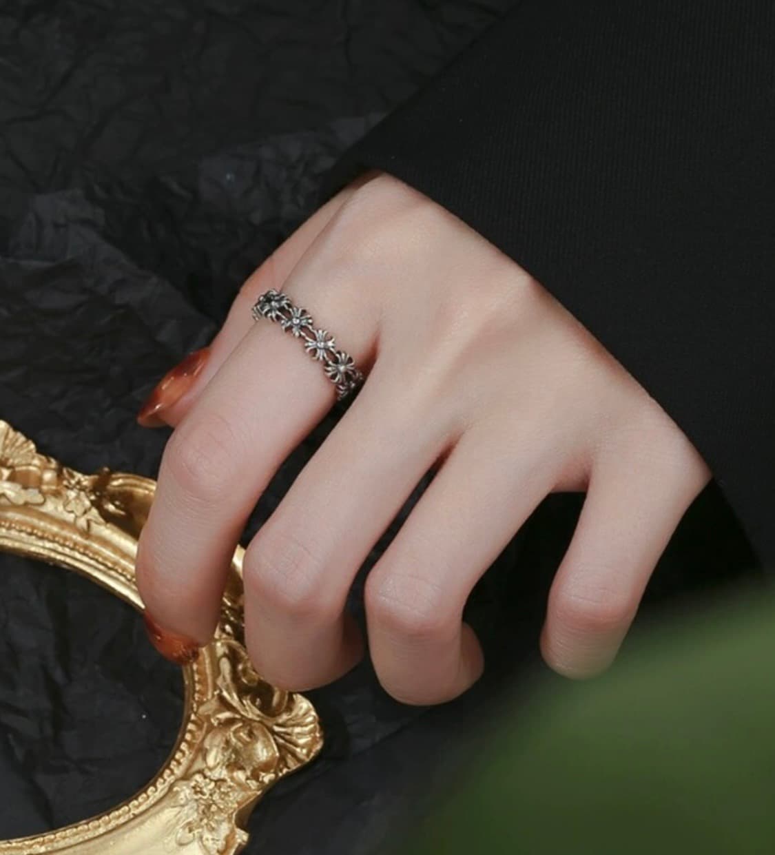 <남녀공용>실버925 오픈링 실버링 은반지 빈티지링 상품이미지3