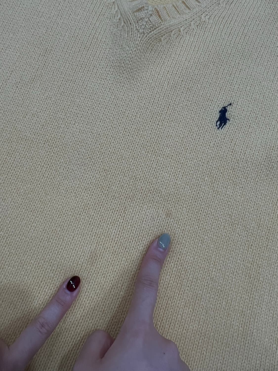 Polo Lambs wool 100% 폴로 램스울100% 베스트L 상품이미지7