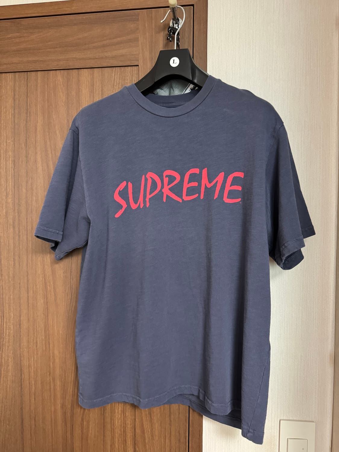 슈프림 FTP 숏슬리브 탑 네이비 M 반팔티 상품이미지3