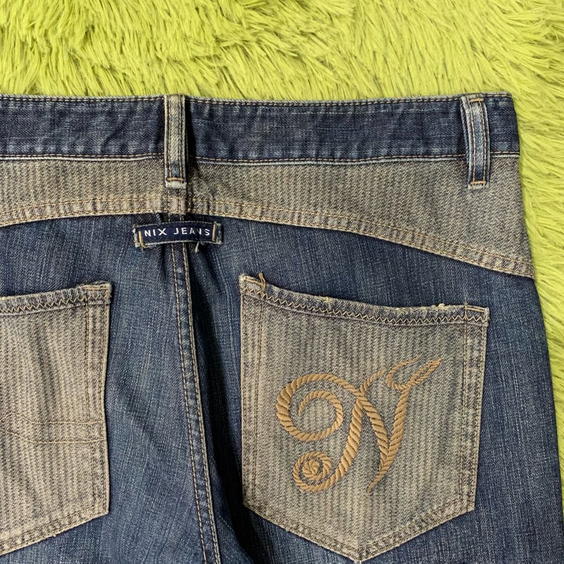 [34] NIX JEANS 와이드핏 패치워크 데님팬츠 상품이미지1