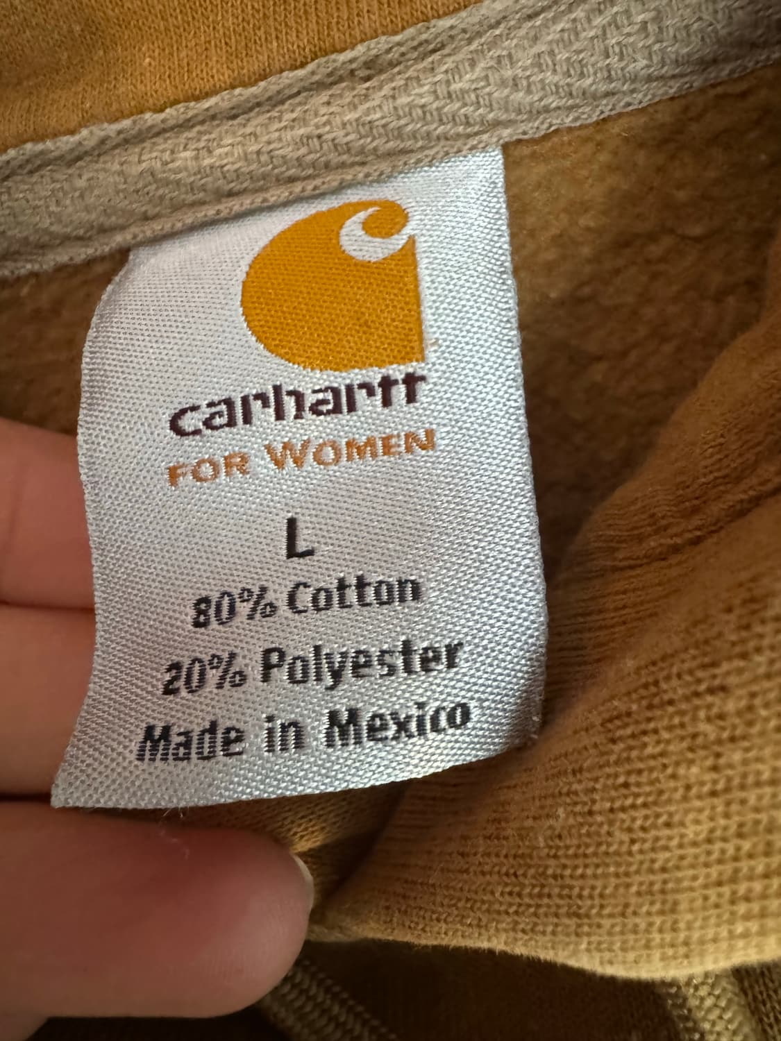 Carhartt 칼하트 브라운 클래식 후드 (카멜 브라운) 상품이미지5