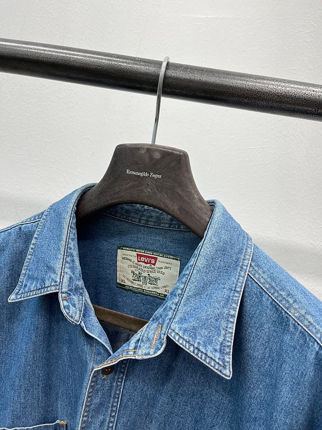 105-110) 리바이스 웨스턴 데님셔츠 상품이미지6