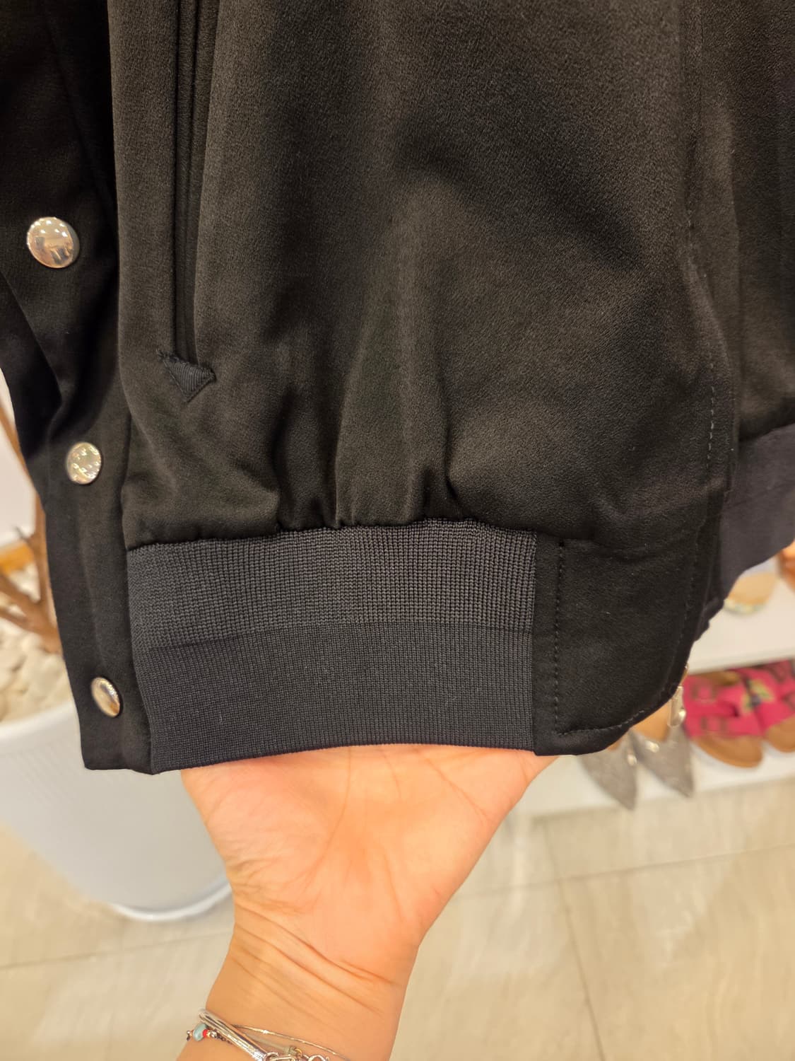 럭키슈에뜨 자수 블루종 항공 점퍼 상품이미지5