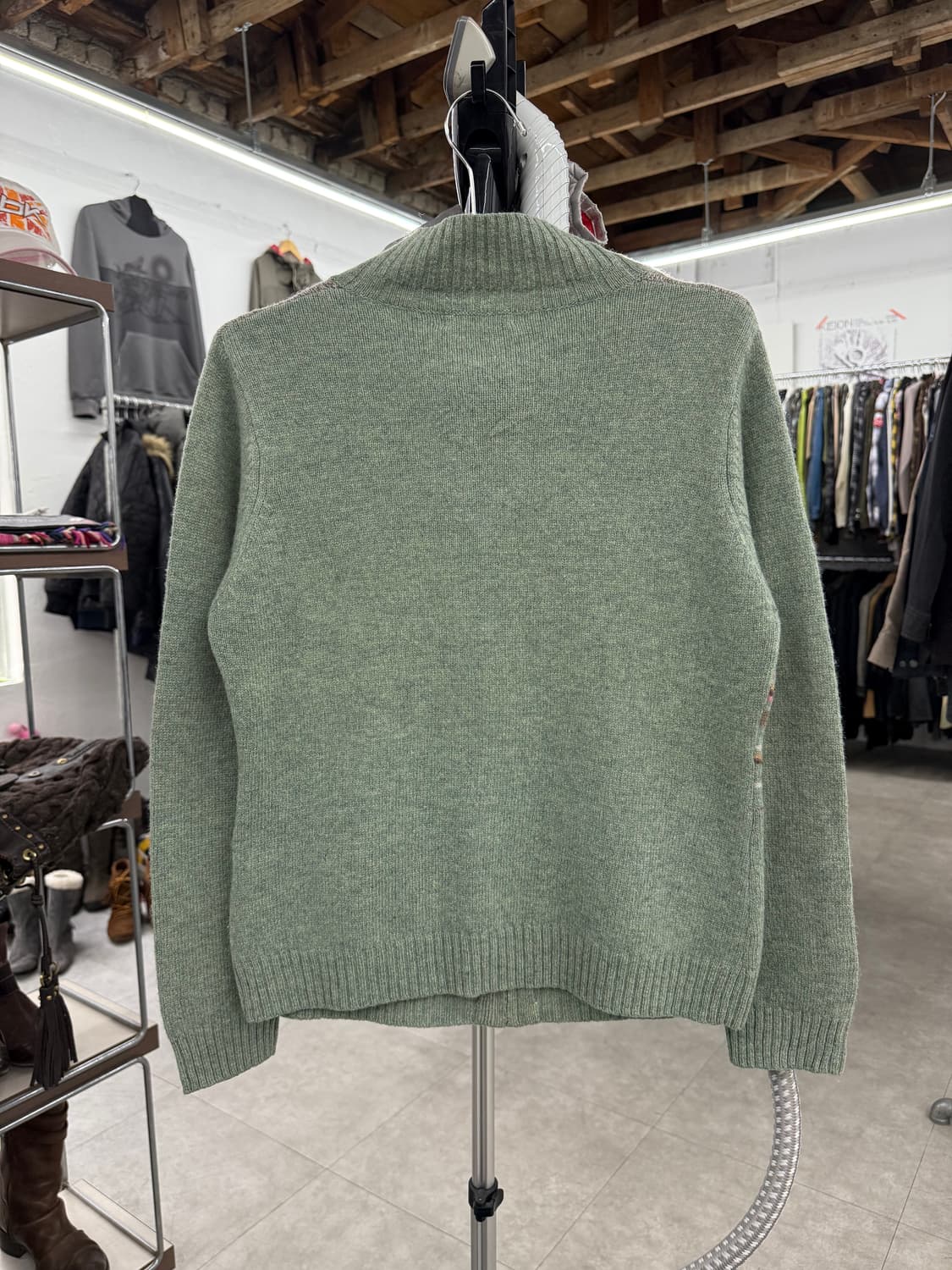 donnez-moi 램스울 니트 집업 상품이미지5