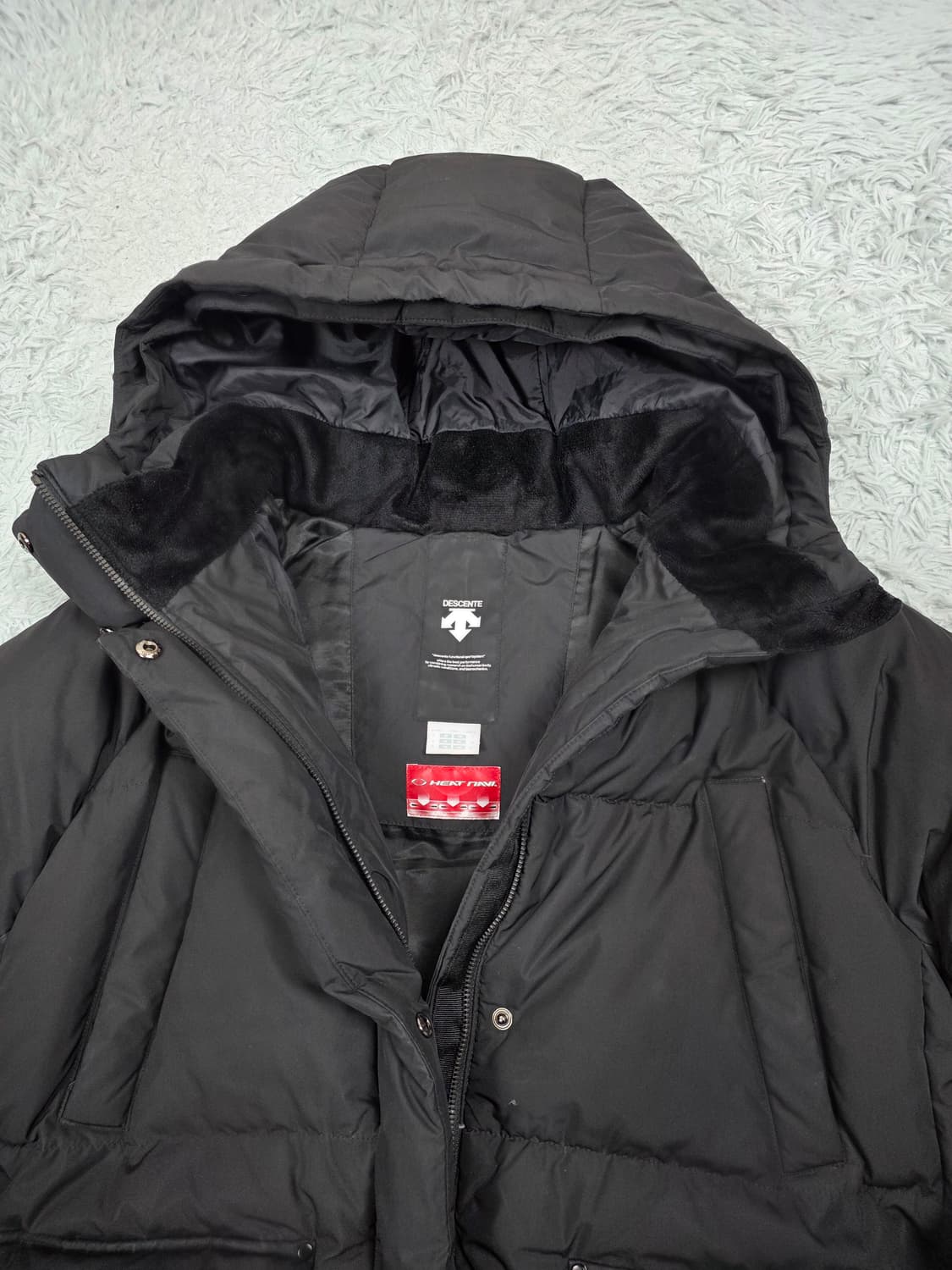 데상트 여성 히트네비 볼륨형 롱다운 패딩 85 상품이미지3