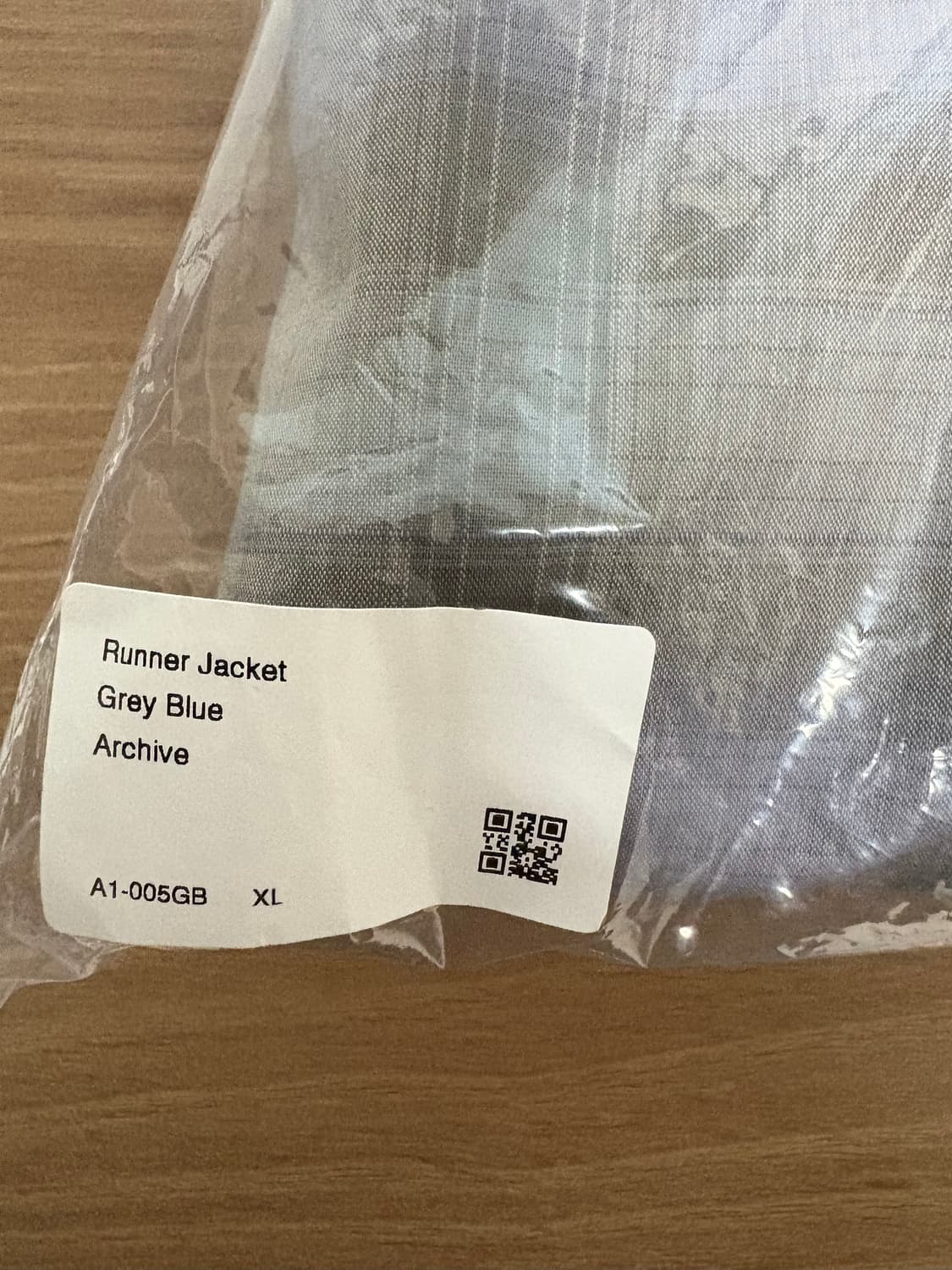 [XL, 새제품] PAF 파프 러너자켓 그레이 블루 상품이미지2