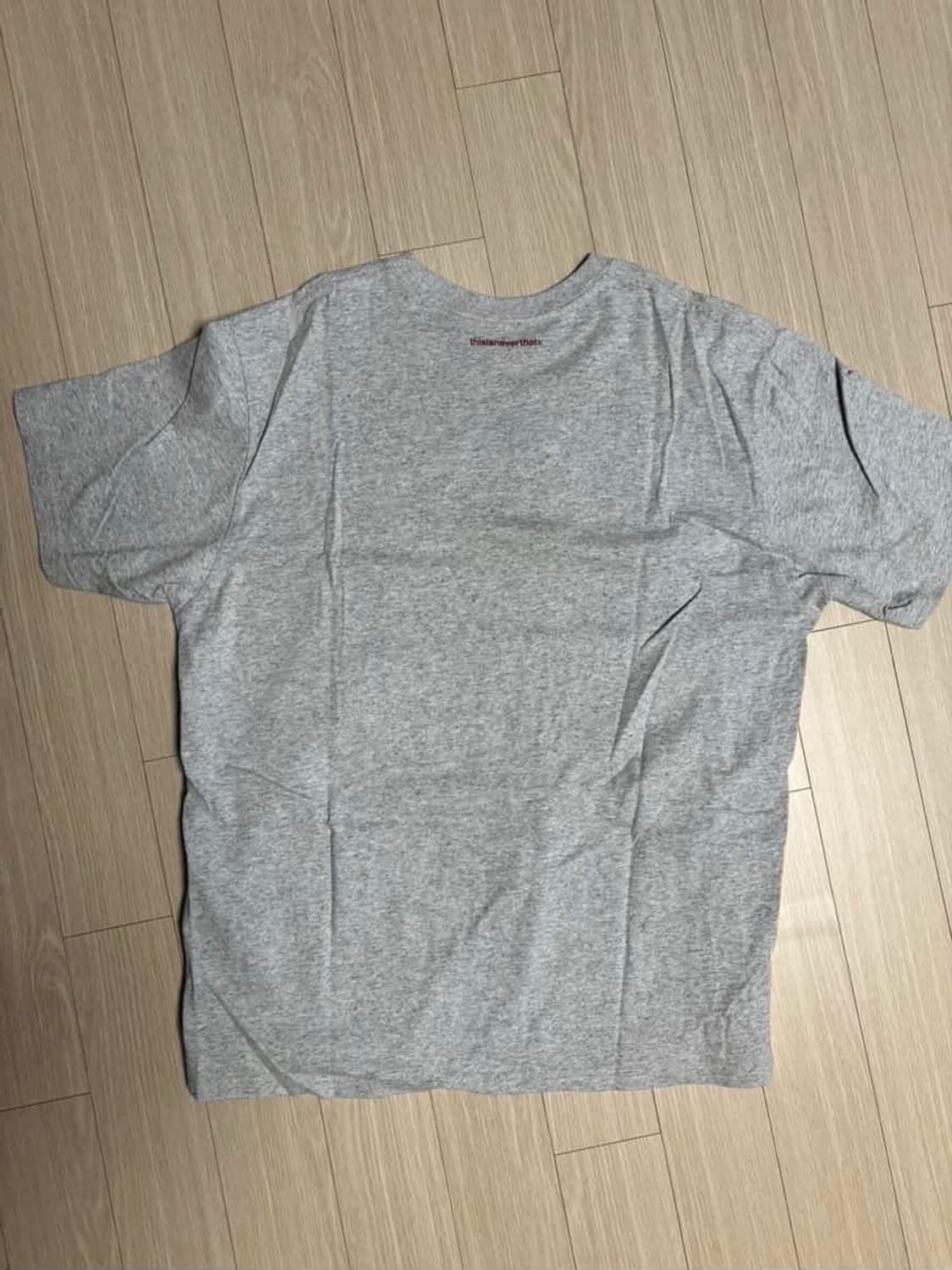 디스이즈네버댓 T-로고 티셔츠 헤더 그레이 상품이미지4