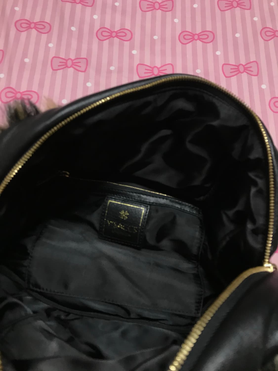 요지야마모토 가죽 퍼 갸루 토트백 레오파드 오네 갸루가방 상품이미지5