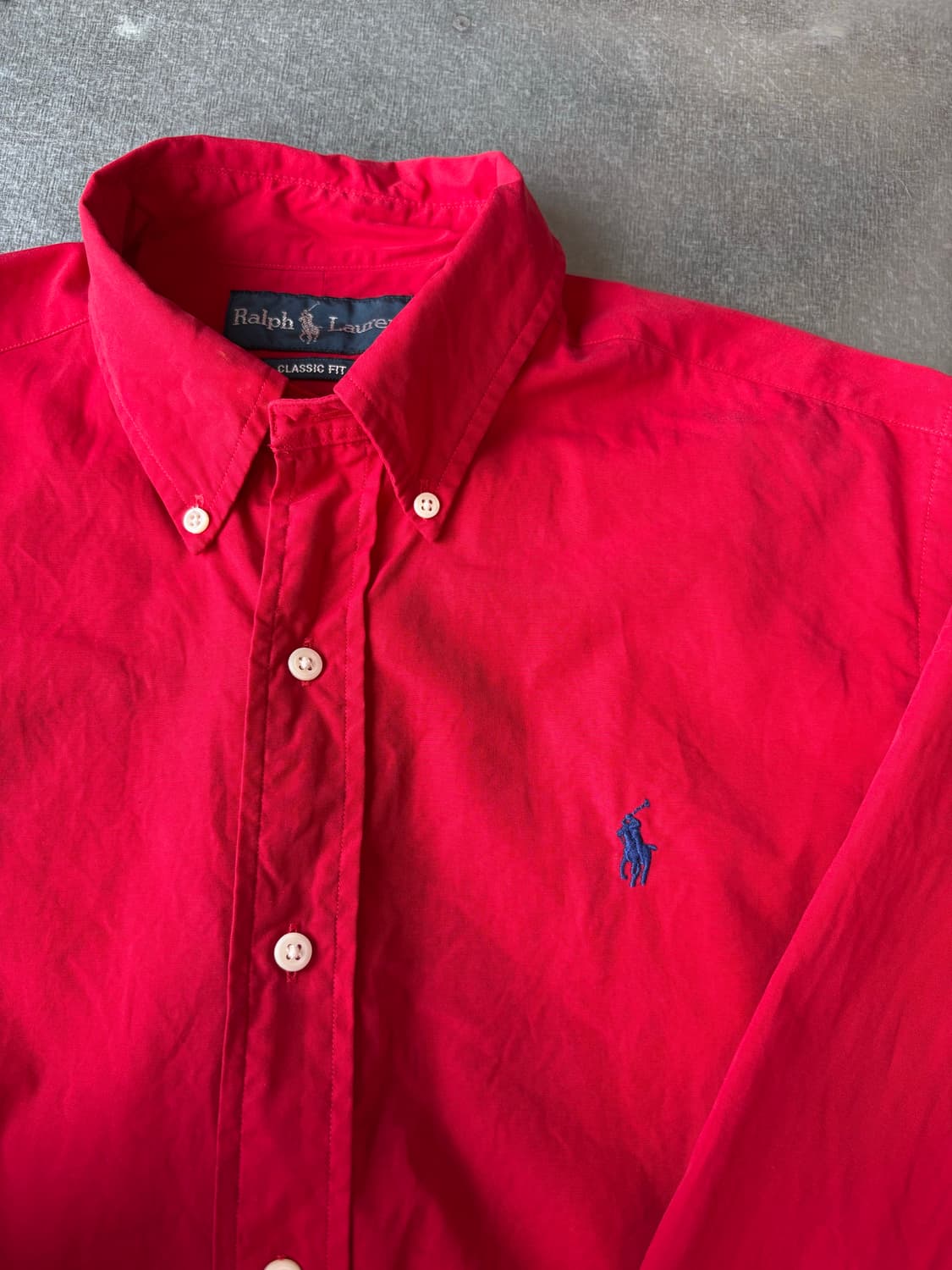 폴로 빈티지 레드 셔츠 상품이미지1