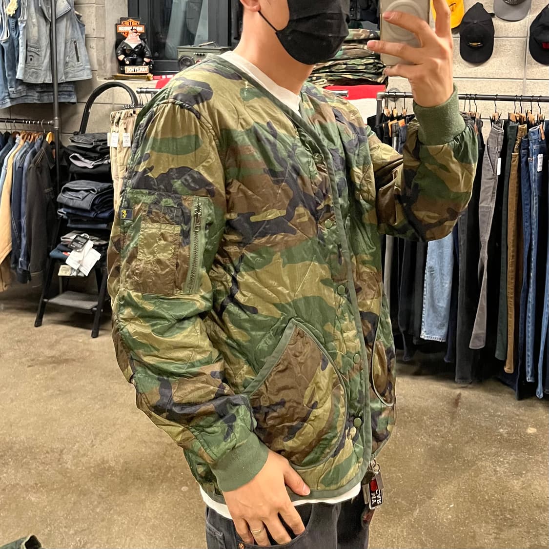 알파인더스트리 밀리터리 퀼팅 자켓 (100) 상품이미지8