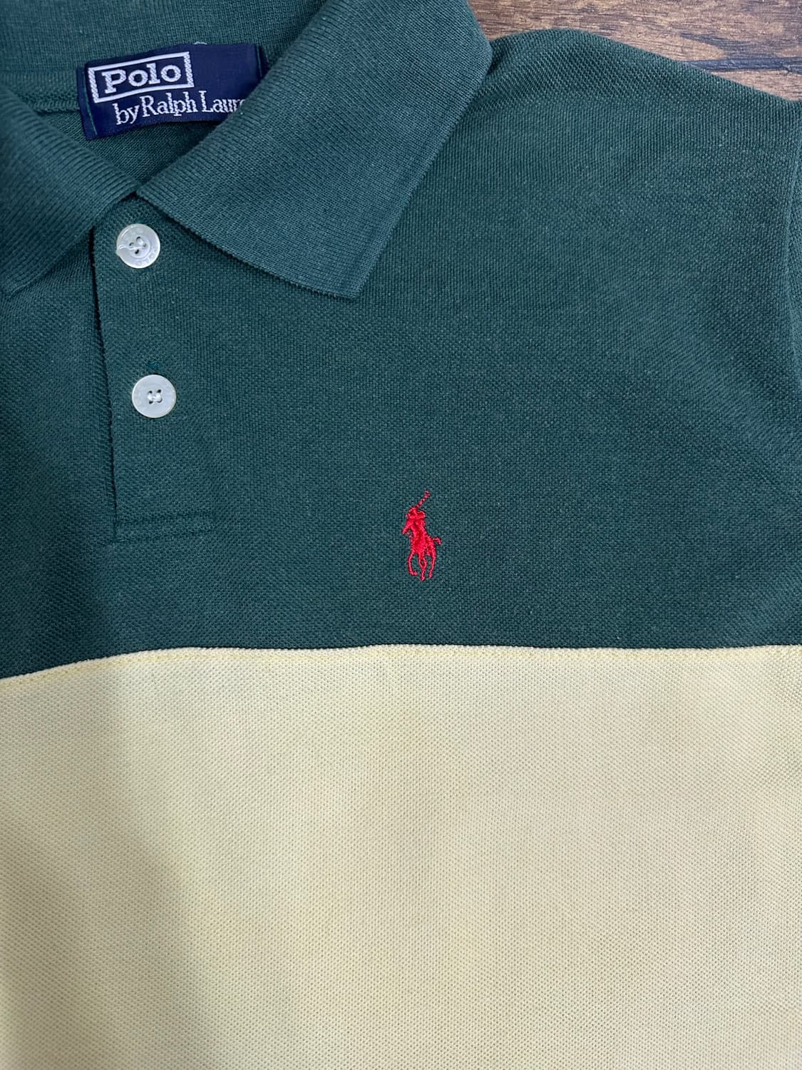 폴로 랄프로렌 배색 카라티 S~M 상품이미지3