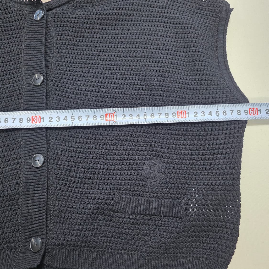 0808 g studio 블랙 니트 조끼 가디건 88 루즈핏 베스트 상품이미지4