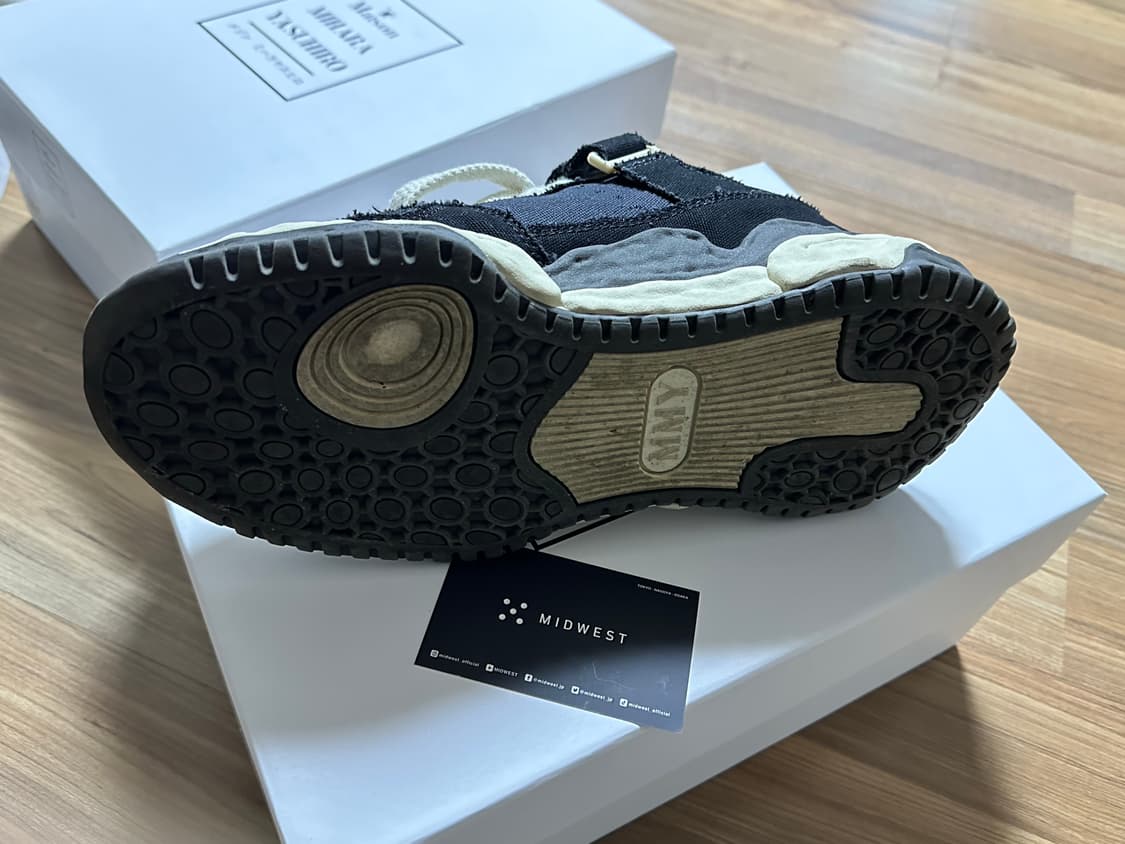 메종 미하라 야스히로 키스 OG 솔 캔버스 로우탑 스니커즈 블랙 42 상품이미지9