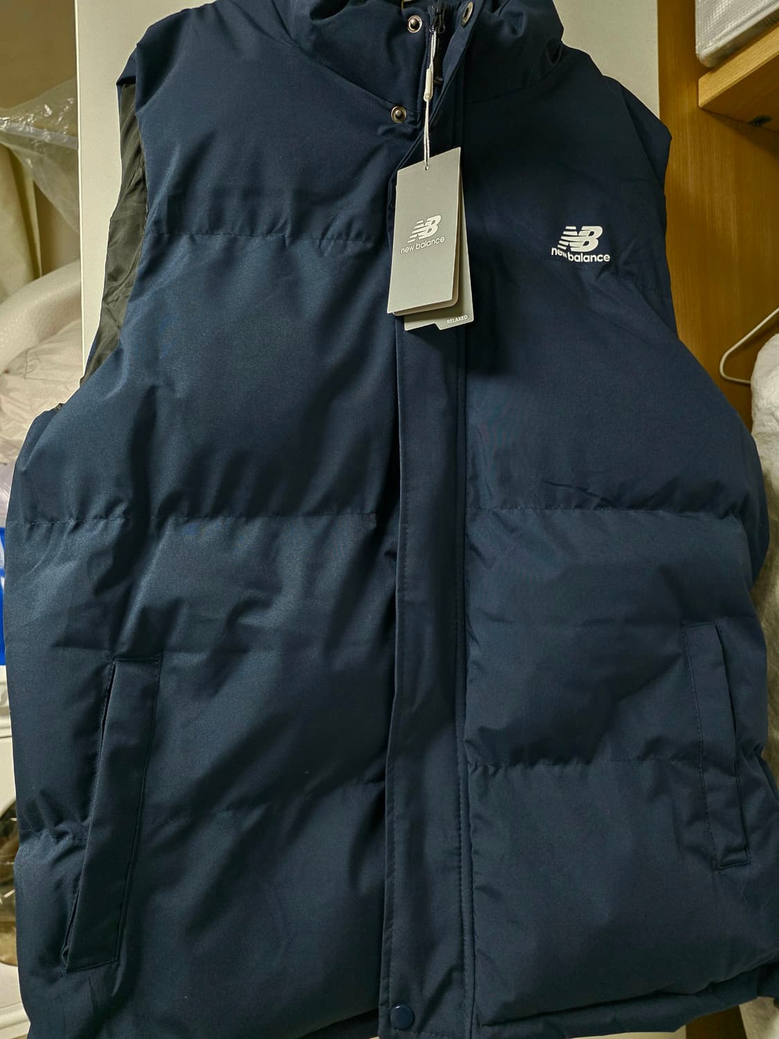 뉴발란스 네이비 웰론 조끼 상품이미지1