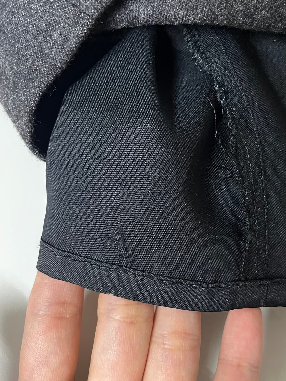 36) 막스마라 울 핀턱 스커트 차콜 상품이미지8