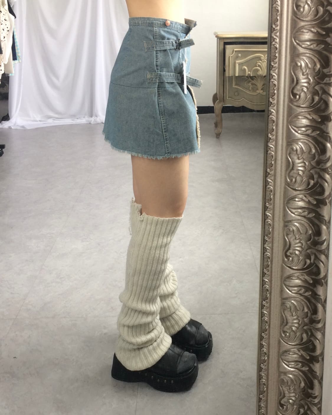 Hysteric glammer belted wrap mini skirt 상품이미지7