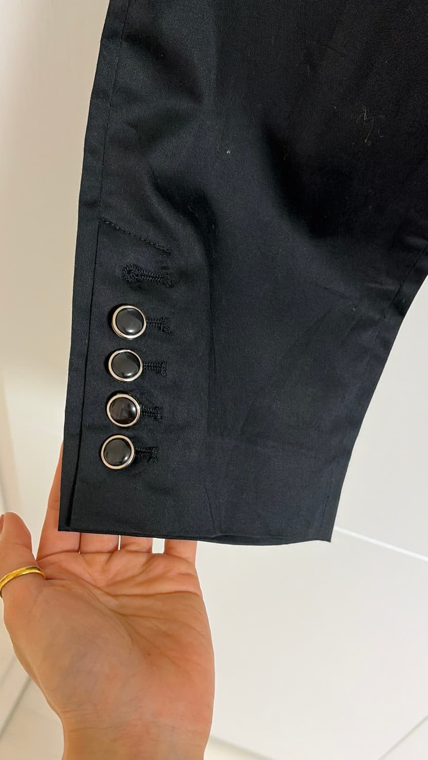  일본편집샵 GARCON 블랙 7부 카프리팬츠26 상품이미지2