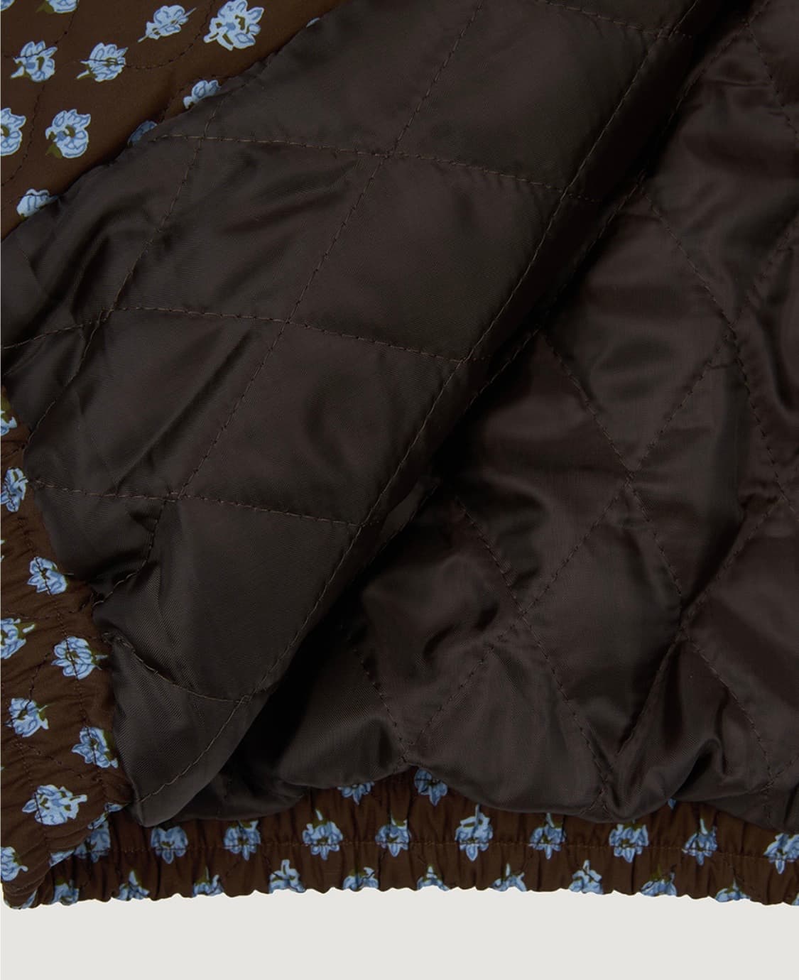 아우어노스텔지아 our nostalgia 데이지 퀼팅 패딩 브라운 모리걸 상품이미지6
