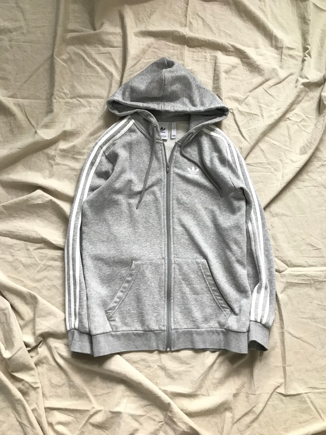 아디다스 트레포일 사이드라인 그레이 후드집업 상품이미지4