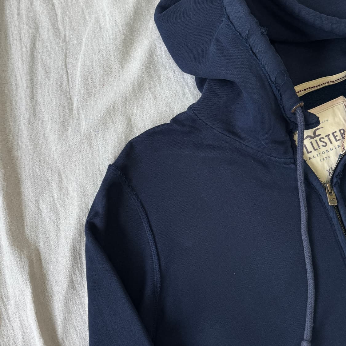 홀리스터 빈티지 데미지 패치 후드집업 XL 상품이미지5