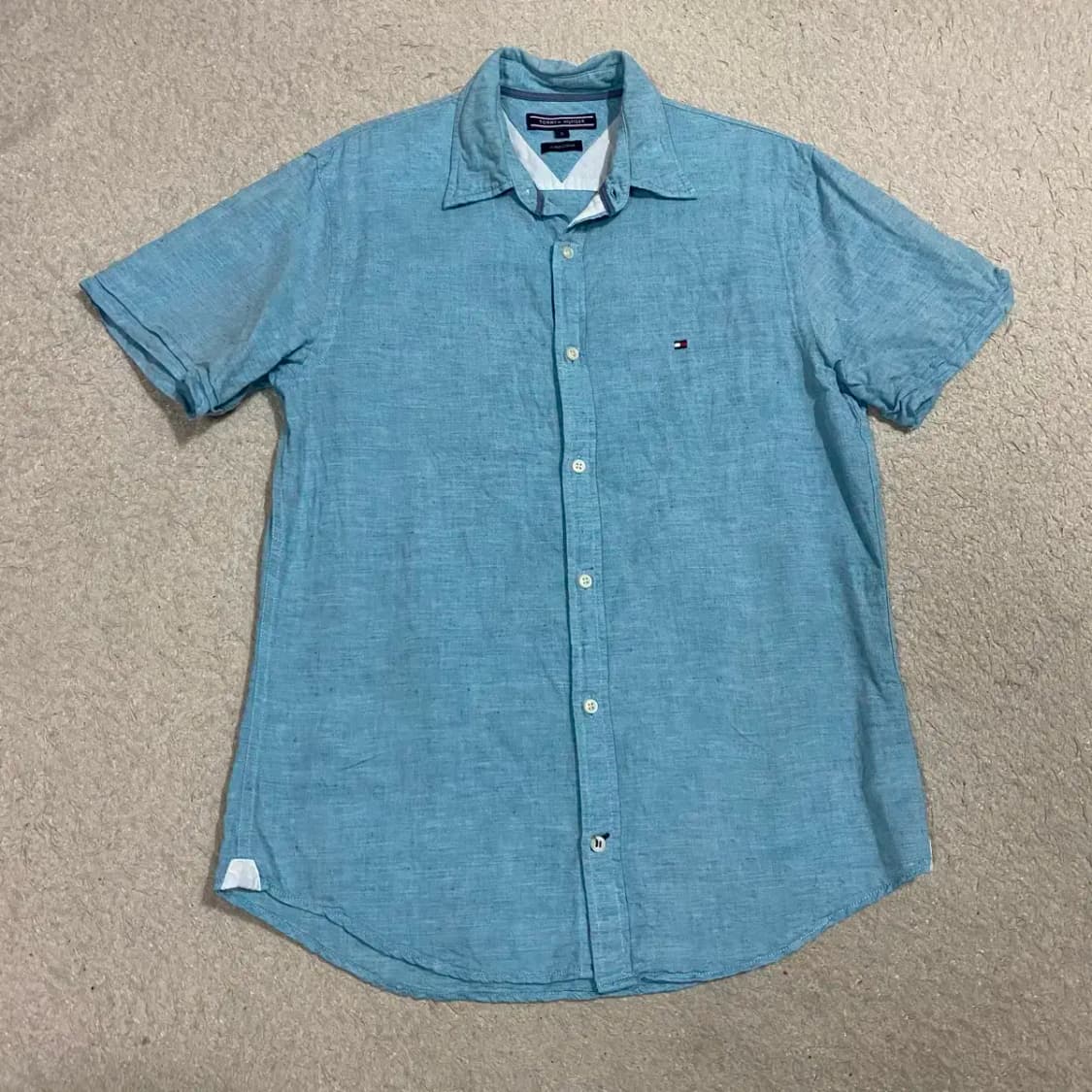 타미힐피거 린넨 반팔 셔츠 s 상품이미지1