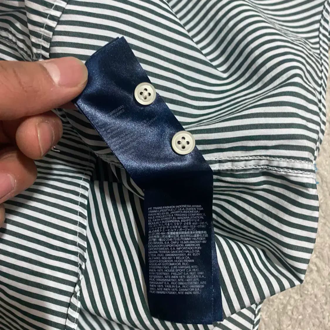 타미힐피거 셔츠 스트라이프 xs 상품이미지5