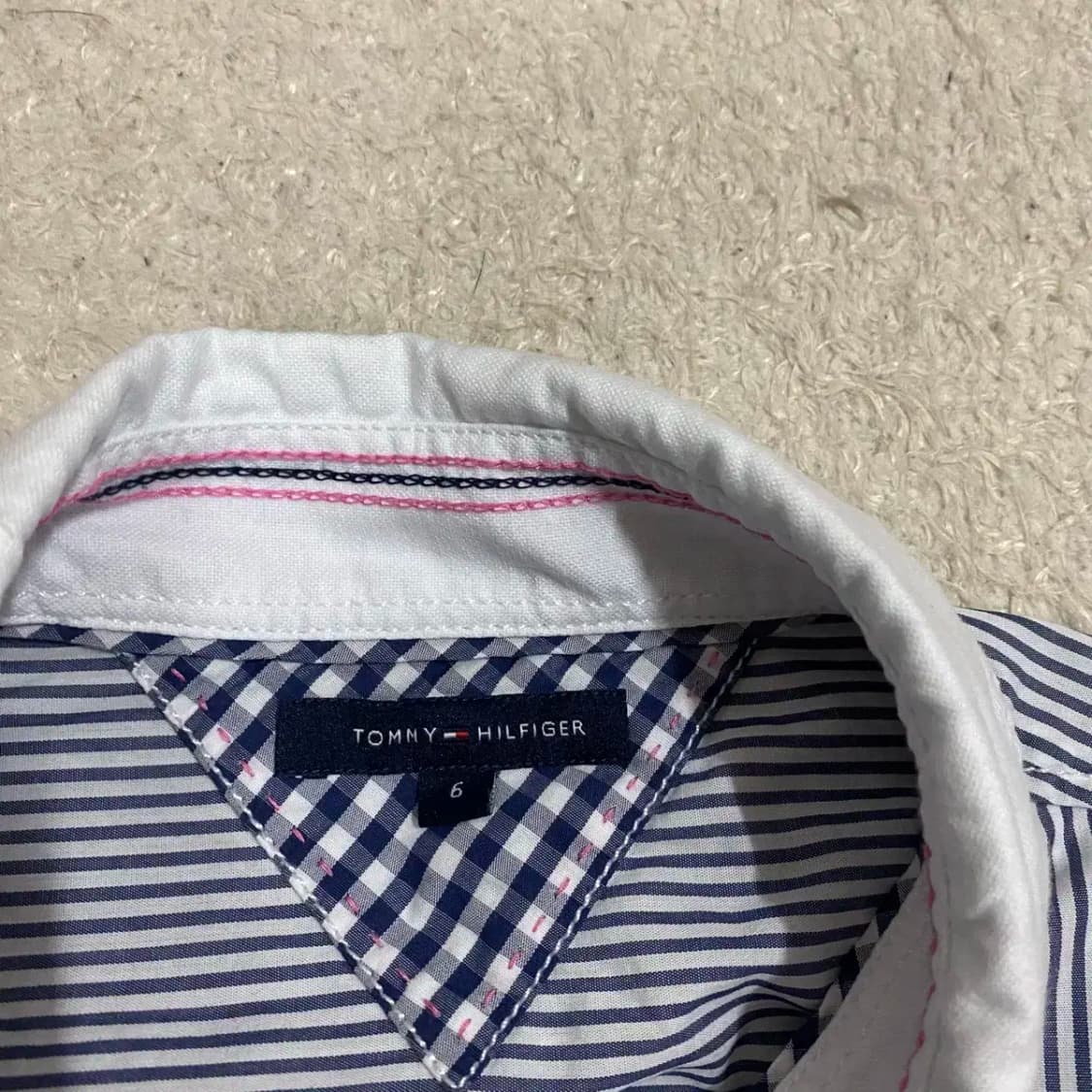 타미힐피거 셔츠 스트라이프 여성 6 상품이미지2