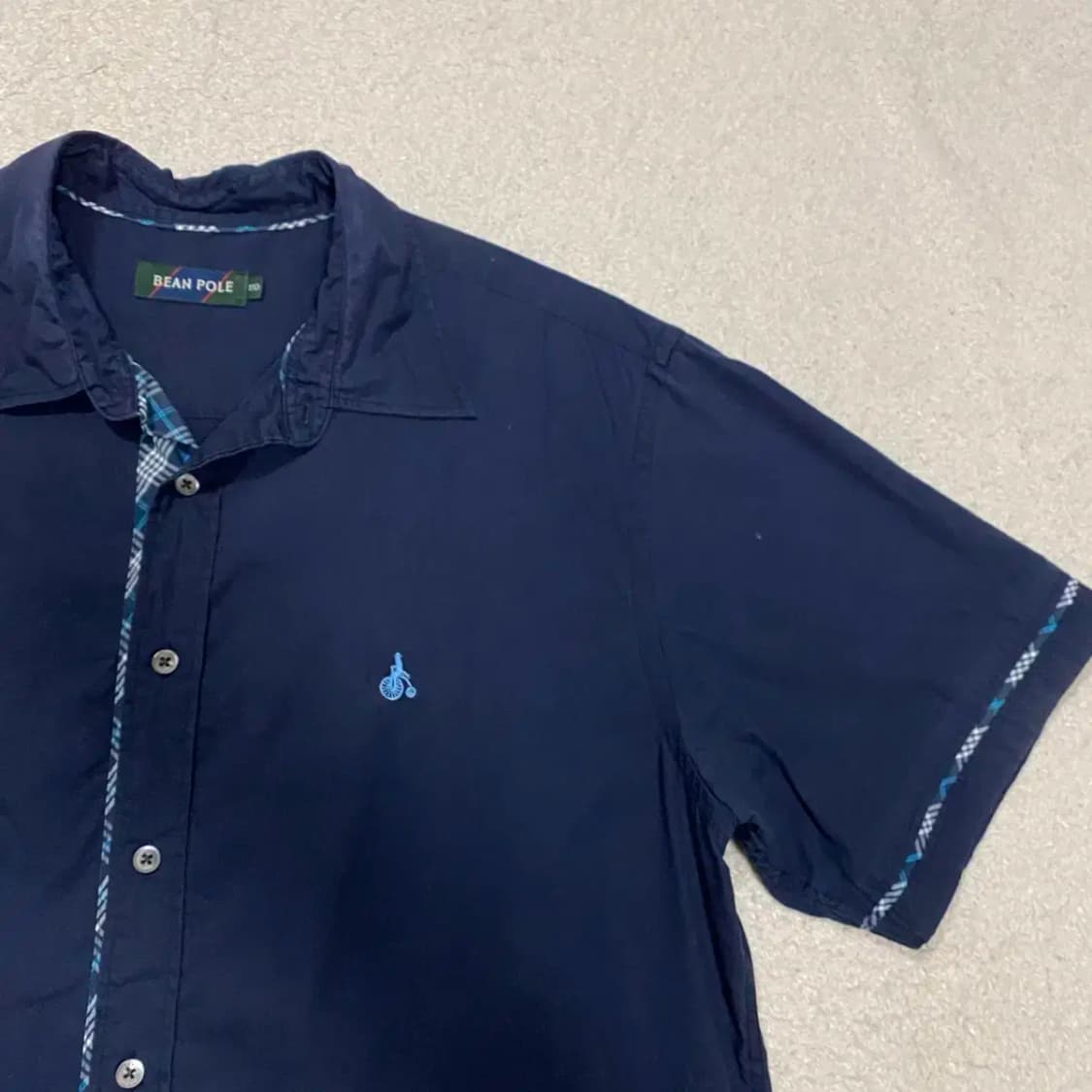 빈폴 반팔 셔츠 네이비 110 상품이미지3