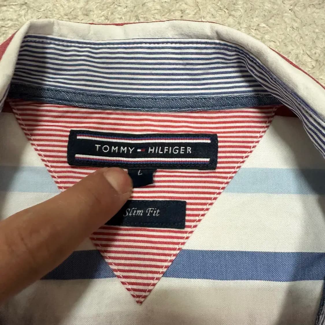타미힐피거 셔츠 슬림핏 L 상품이미지3
