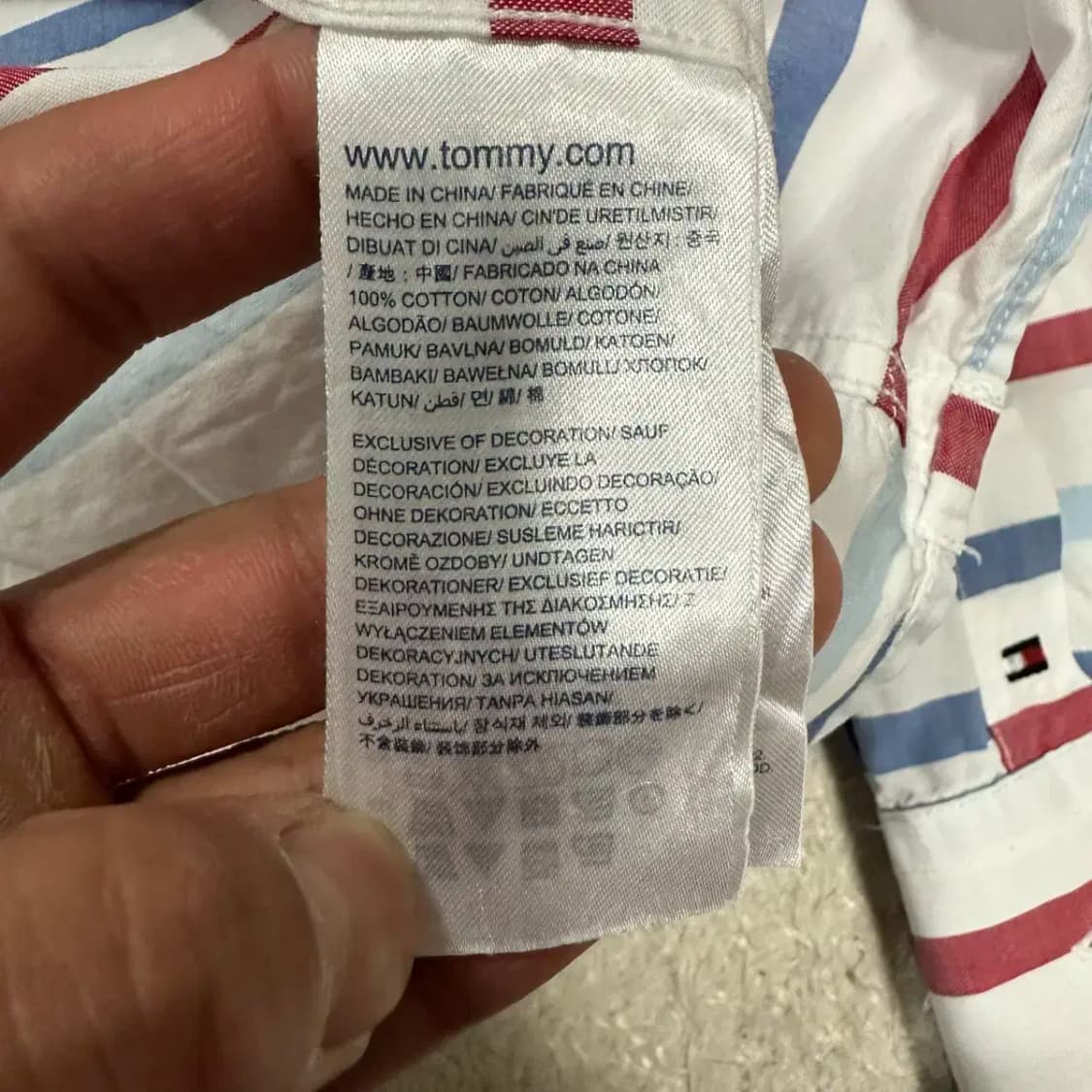 타미힐피거 셔츠 슬림핏 L 상품이미지4