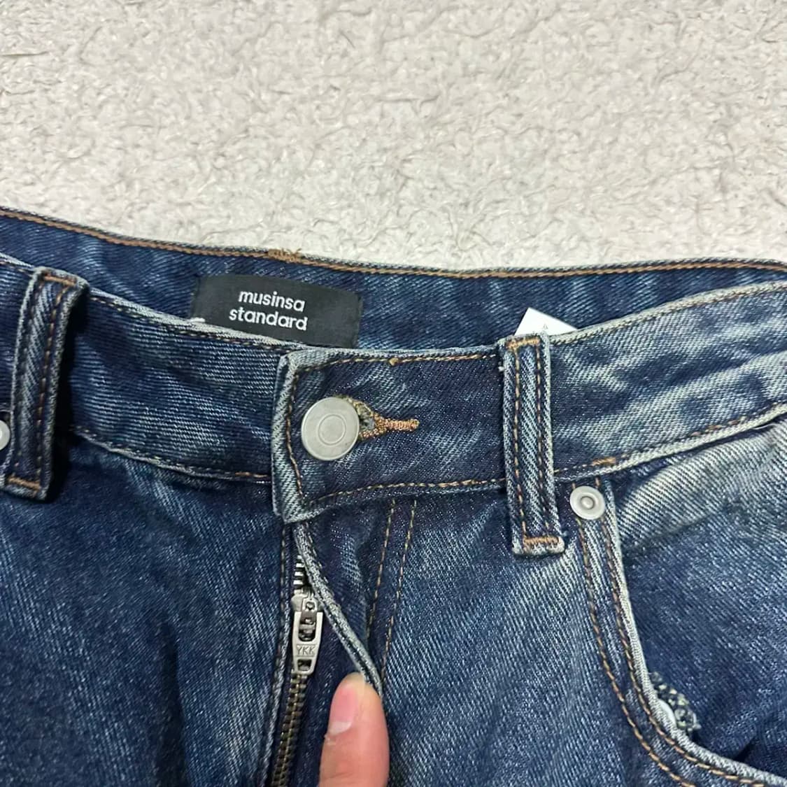 무신사스탠다드 청바지 데님 팬츠 33인치 상품이미지2