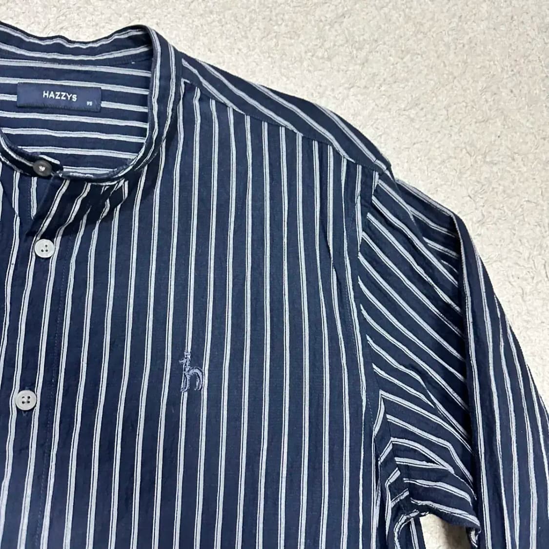 빈폴 셔츠 스트라이프 네이비 95 상품이미지2