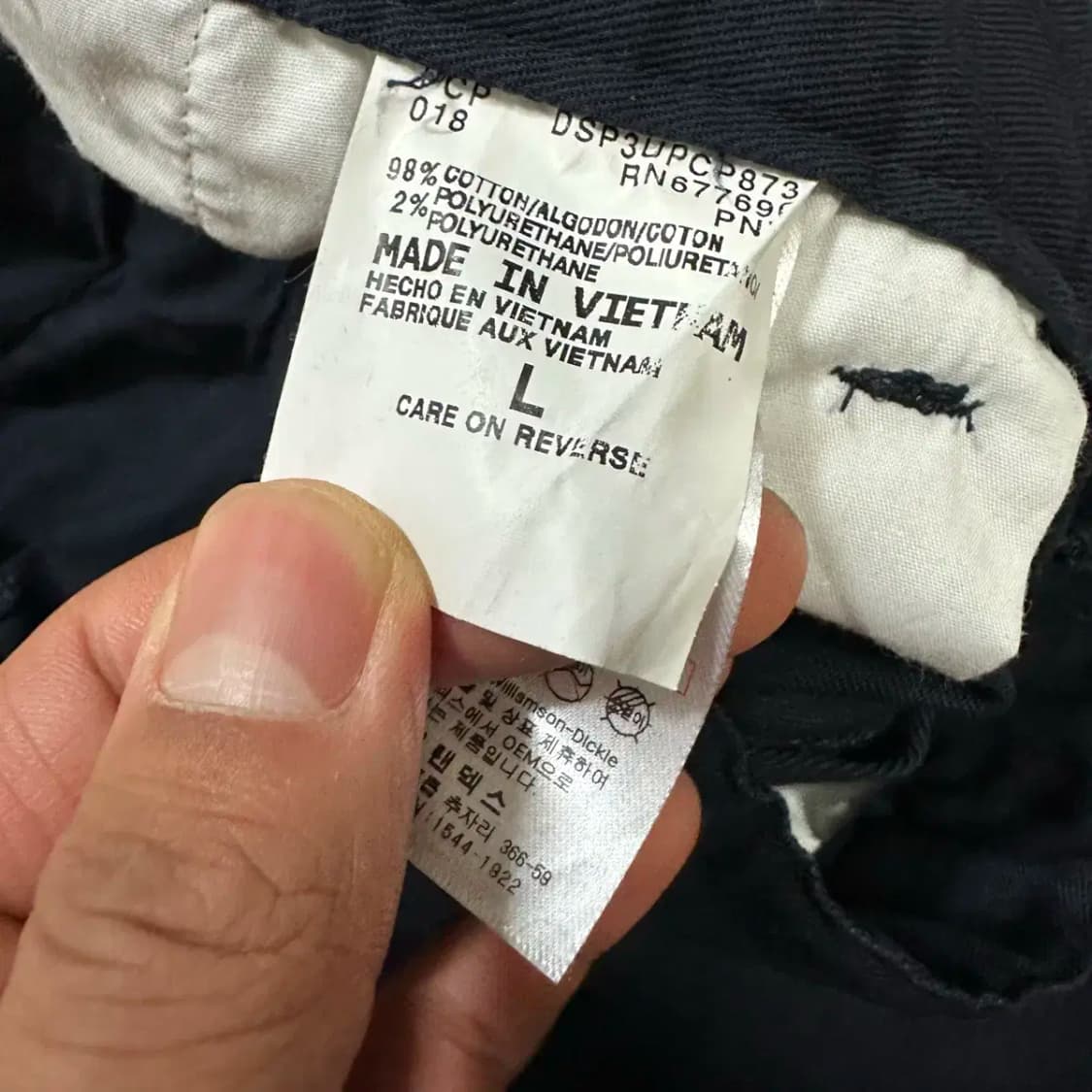 디키즈 면바지 네이비 L 상품이미지4